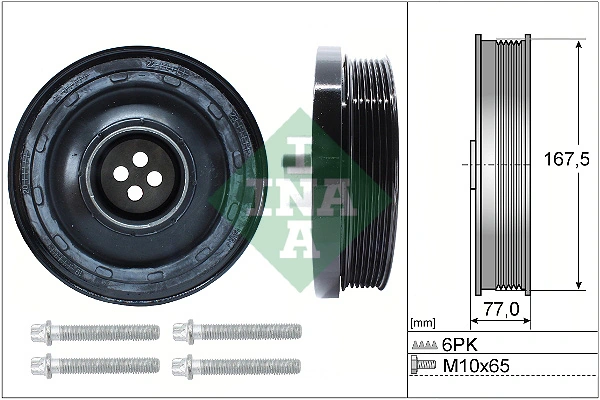 Belt Pulley Set, crankshaft